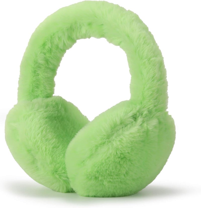 SUNBORRY Store Foldable Ear Muffs for Women, Faux Fur Adjustable Earmuffs for Winter - Image 1